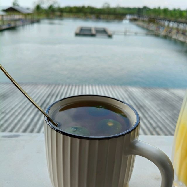 best cafe and enjoying fishing environment 
