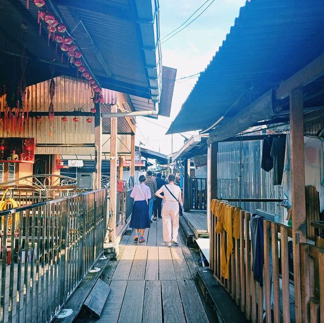 馬來西亞檳城喬治城著名標誌性景點:姓周橋Chew Jetty，拍照📸打卡好去處
