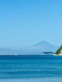 逗子海岸からの江の島＆富士山