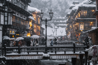 Ancient Village Ginzan Onsen – A Magical Winter Wonderland