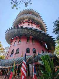 タイ🇹🇭ナコンパトム🐉ワットサムプラン非現実的!!龍が巻きつく寺院