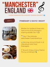 Manchester itinerary 🌳