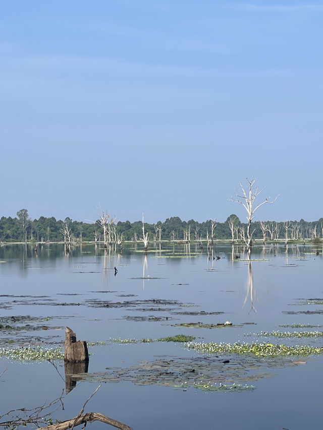 Neak poan temple, a hidden treasure in the heart of beautiful lake