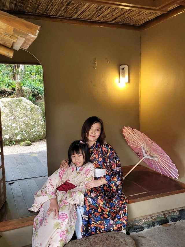 Fun Family Time Wearing Kimonos at Japanese Village Malaysia
