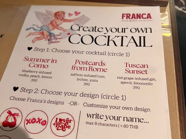 Franca ร้านอิตาเลียนสุดโรแมนติกย่านอโศก