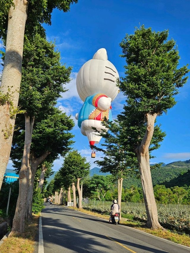 跟著熱氣球跑