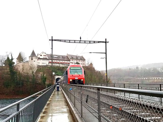 Rhine Falls Zurich is even nicer during christmas festival 