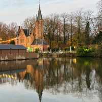 Lake of Love at Dusk: Bruges' Most Romantic Summer Evening