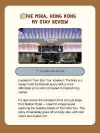 🏨 The Mira Hong Kong – Trendy & Design-Forward