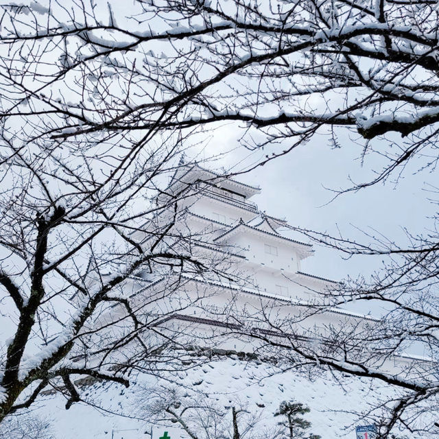 ปราสาทนกกระเรียน ❄️ Tsuruga Castle