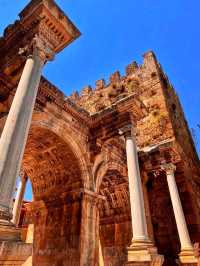🏛️ Hadrian’s Gate – A Glimpse of Roman Antalya