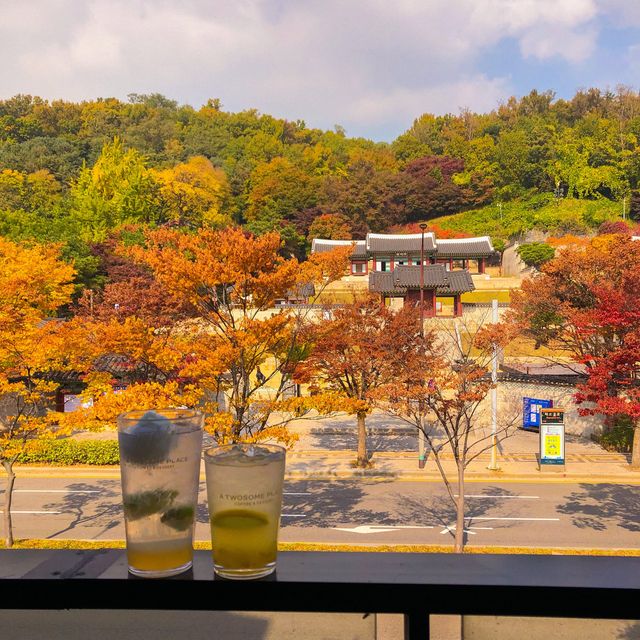 꼭 가봐야 할 단풍명소 인천 투썸플레이스 문학점
