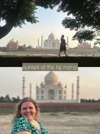 a sunrise and a sunset in agra ✨