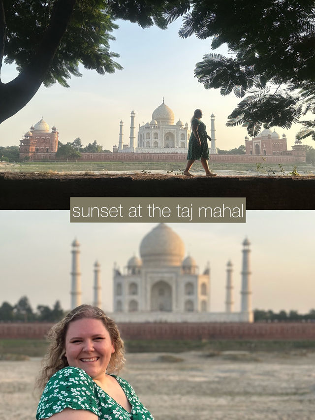 a sunrise and a sunset in agra ✨