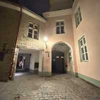 Tallinn Old town night lights