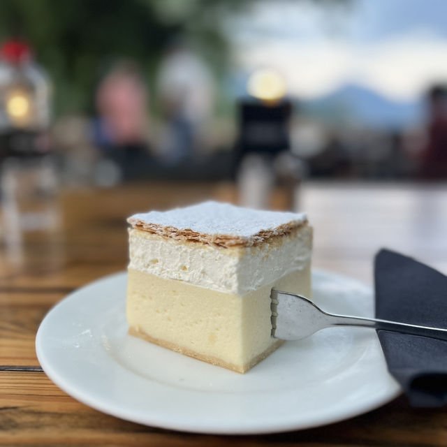 I Came for the Cake, Stayed for the View – Lake Bled