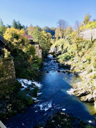 Lovely little quiet village with waterfalls