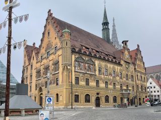 Ulm is located in the southeastern part of Baden-Württemberg, Germany, situated on the banks of the Danube River (Donau), and Neu-Ulm in Bavaria (.