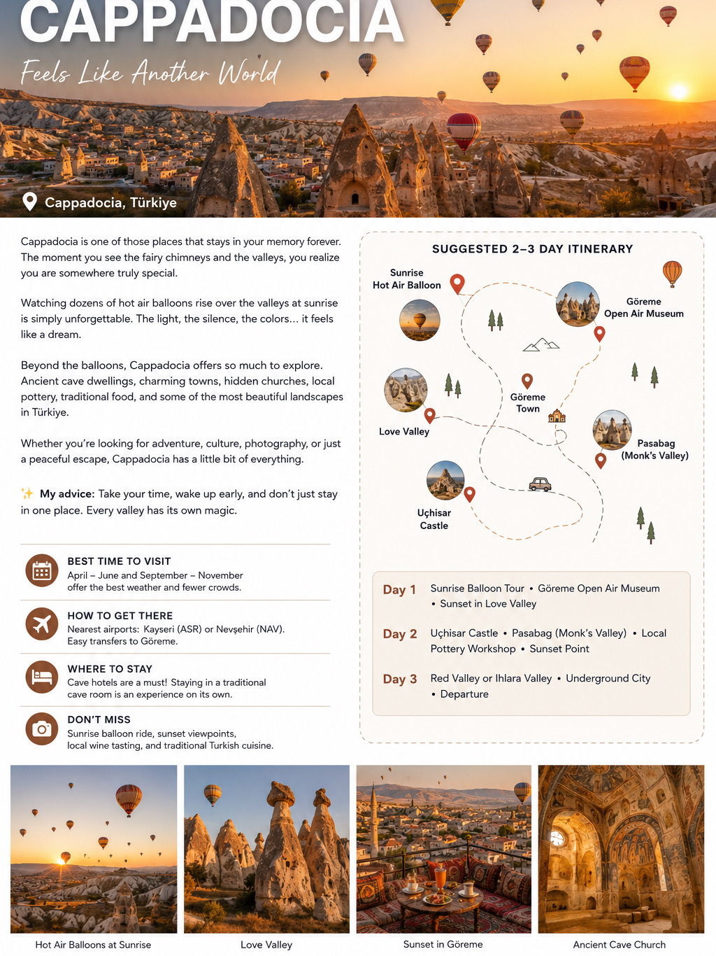 🎈 Waking Up in Cappadocia Feels Like Another World 🇹🇷