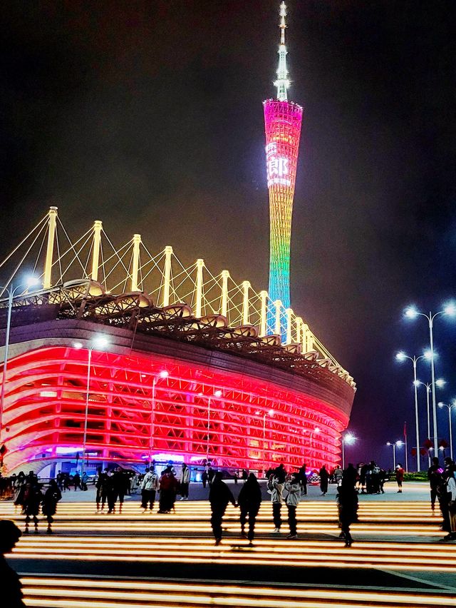 Views of the Canton tower from various angles