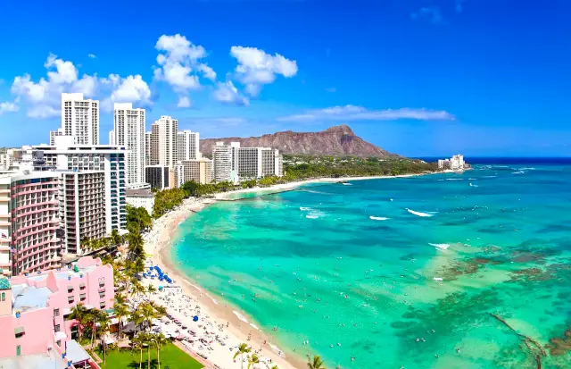 Waikiki Beach: A great place for swimming, surfing, and sunbathing