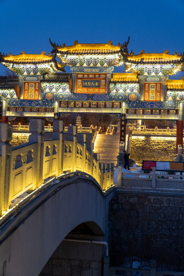 吉林這動漫感的夜景，一秒帶你穿越回古代