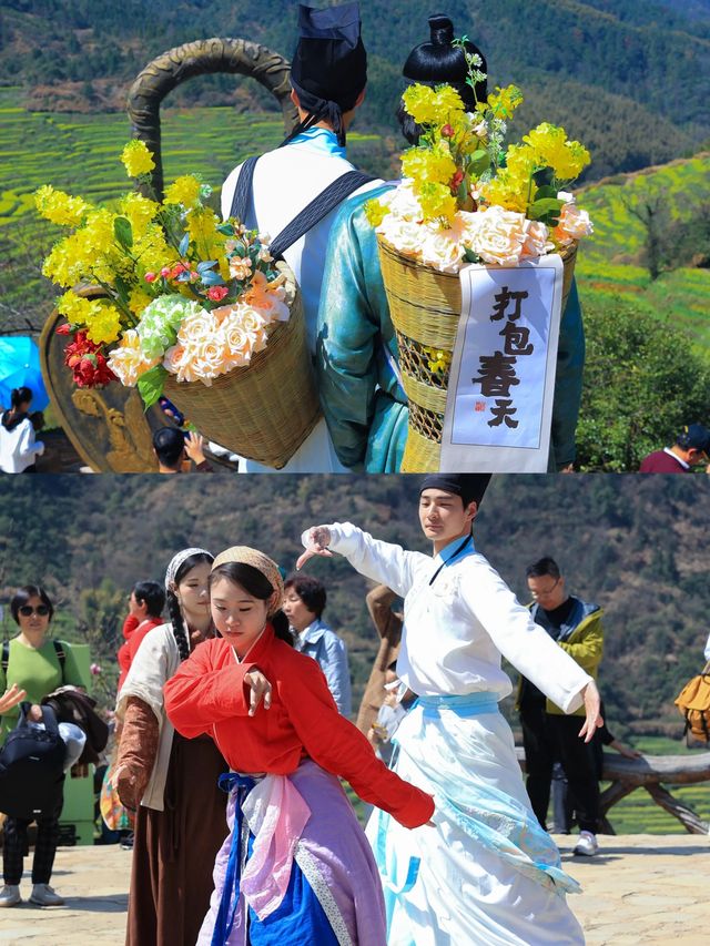 婺源醉美古村油菜花海