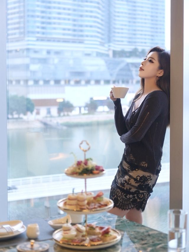 金銀島仪式感下午茶 坐擁澳門湖景。