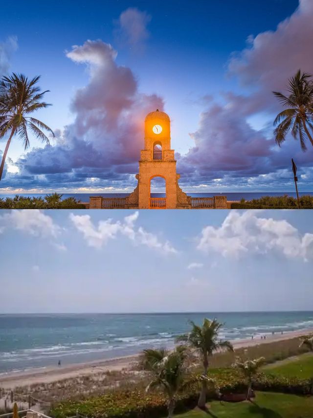 【棕櫚灘綺夢兩日遊，海風輕拂藝術與自然的旋律】。