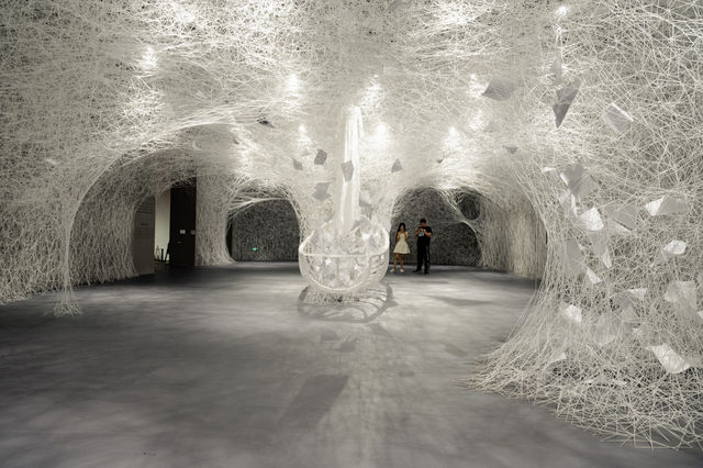 鹽田千春《命運的邊緣》木星美術館觀展