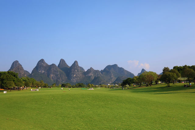 桂林被取締的高爾夫球場，搖身一變成風景絕美的休閒公園！
