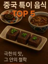 중국 극한 음식 TOP 5 – 문화가 만든 미식의 경계