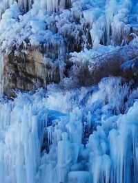 阜平冰瀑奇觀打卡小眾打卡徹底征服了我