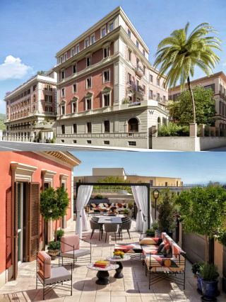 Отель W Hotel Rome: сочетание мрачной эстетики и древнего очарования.