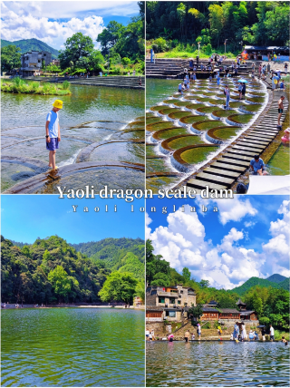 景德鎮瑤里龍鱗壩｜免費夏日玩水秘境，山水與古村撞個滿懷