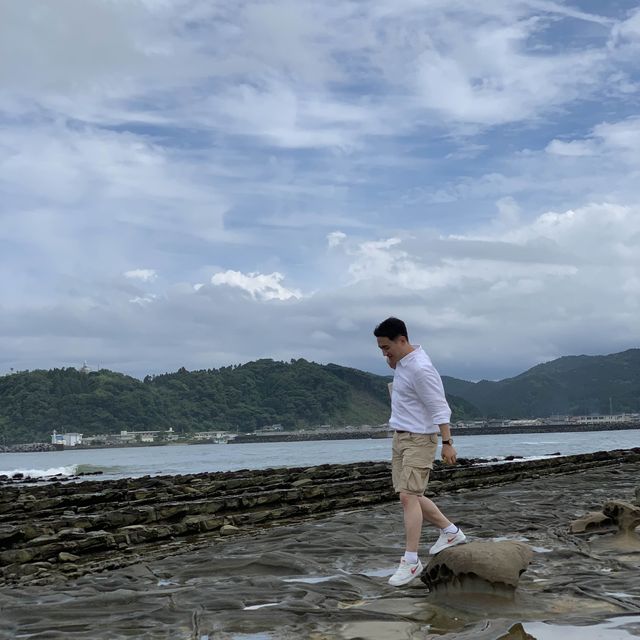 특이한 모양의 지형이 남아있는 미야자키 도깨비 빨래판