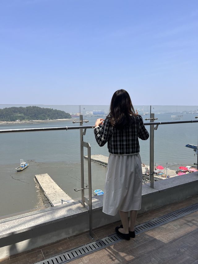 韓国【仁川】ここは済州島！？🧡海が見えるリゾートカフェ🏝️