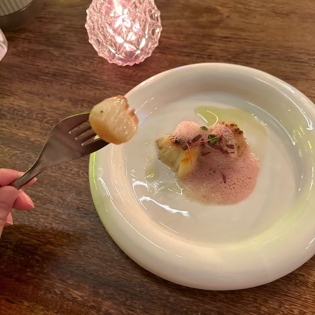 Cute 爆3D latte art 精緻4course dinner 🍽️ 