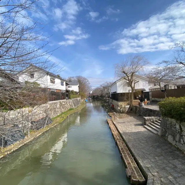 古跡八幡山城的護城河【八幡堀】