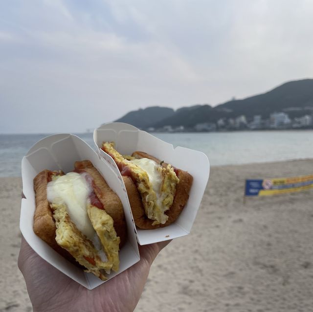 여유로운 부산 송정해수욕장🌊