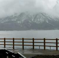 北海道支笏湖-霧中的浪漫富士山