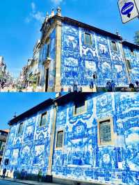 【絶景】世界遺産の街ポルトにある青と白のコントラストが美しいアルマス聖堂⛪🩵🇵🇹