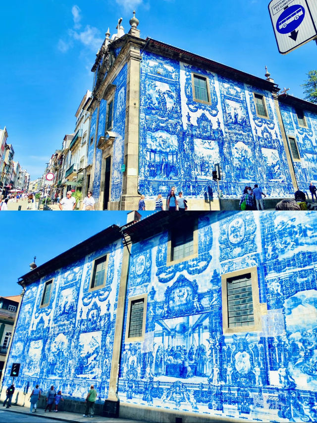 【絶景】世界遺産の街ポルトにある青と白のコントラストが美しいアルマス聖堂⛪🩵🇵🇹