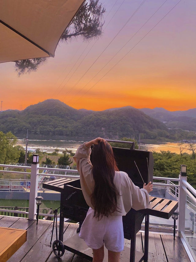 북한강뷰의 최대인원 10인 독채 단체 숙소!여름휴가로 딱❤️