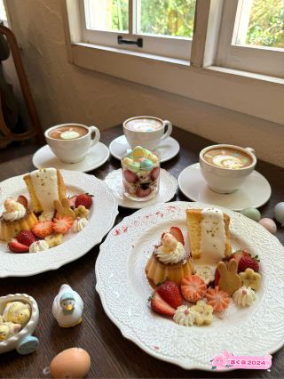 [Osaka Cafe] Full of cuteness ♡ A hidden cafe with an English garden ✨