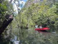 พายเรือ เล่นน้ำที่ป่าต้นน้ำบ้านราด จ.สุราษฎร์ธานี