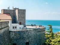 Trieste War Memorial에서 바라보는 전경과 성곽..