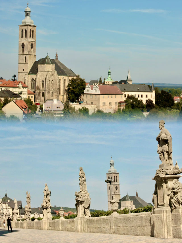 A Walk Through History: The Saintly Bridge of Kutná Hora Near St. Barbara's Church