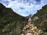 Hiking up to a volcano is alway an adventure!