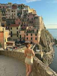 意大利🇮🇹五漁村🌅最美日落的Manarola🧡